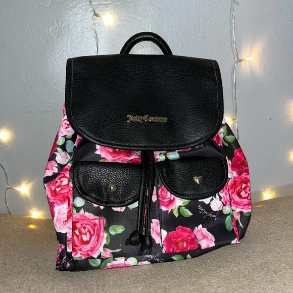Juicy Couture Backpack Black Pink Juicy Couture | Bags | Juicy Couture Backpack Pink Black  main image 3